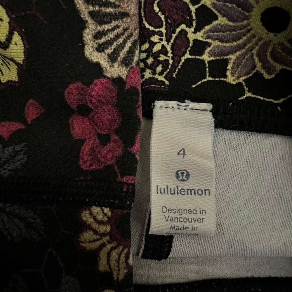 LULULEMON Wunder Under Crop Mid-Rise 21" Fluorolace Multi - Picture 8 of 8